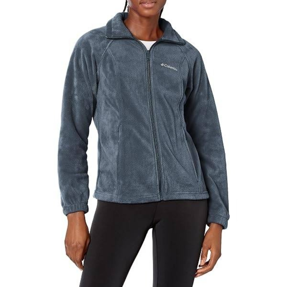 Columbia Benton Springs Full Zip Fleece Jacket‎ Blue Periwinkle Large 14/16